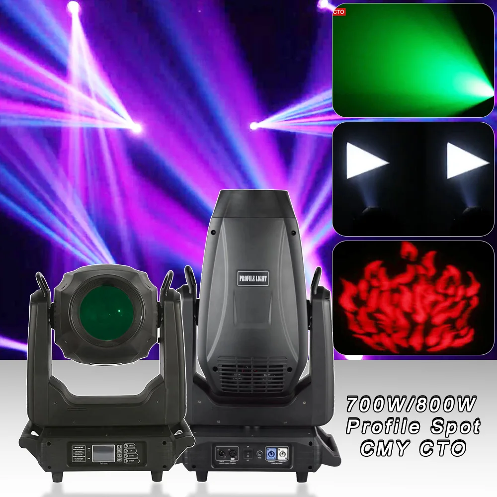 

LED 700w / 800w Profile Spot Beam Zoom Moving Head CMY CTO Frame Washing Professional Concert Disco Club Party Stage Lights