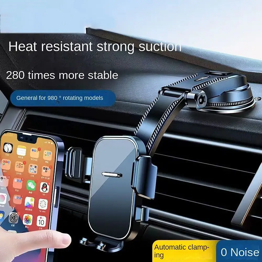 980° Rotation Car Phone Holder Sucker Suction Cup Smartphone Holder Dashboard Mount Stand Auto Cellphone Stand