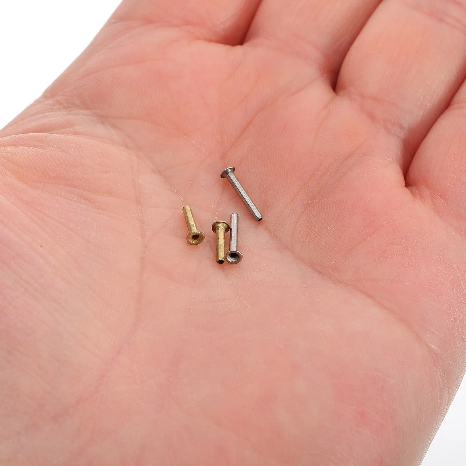 16Pcs Umbrella Rib Rivets Repair Parts Lightweight Replacement Kit for Folding Automatic and Threefold Umbrella Maintenance