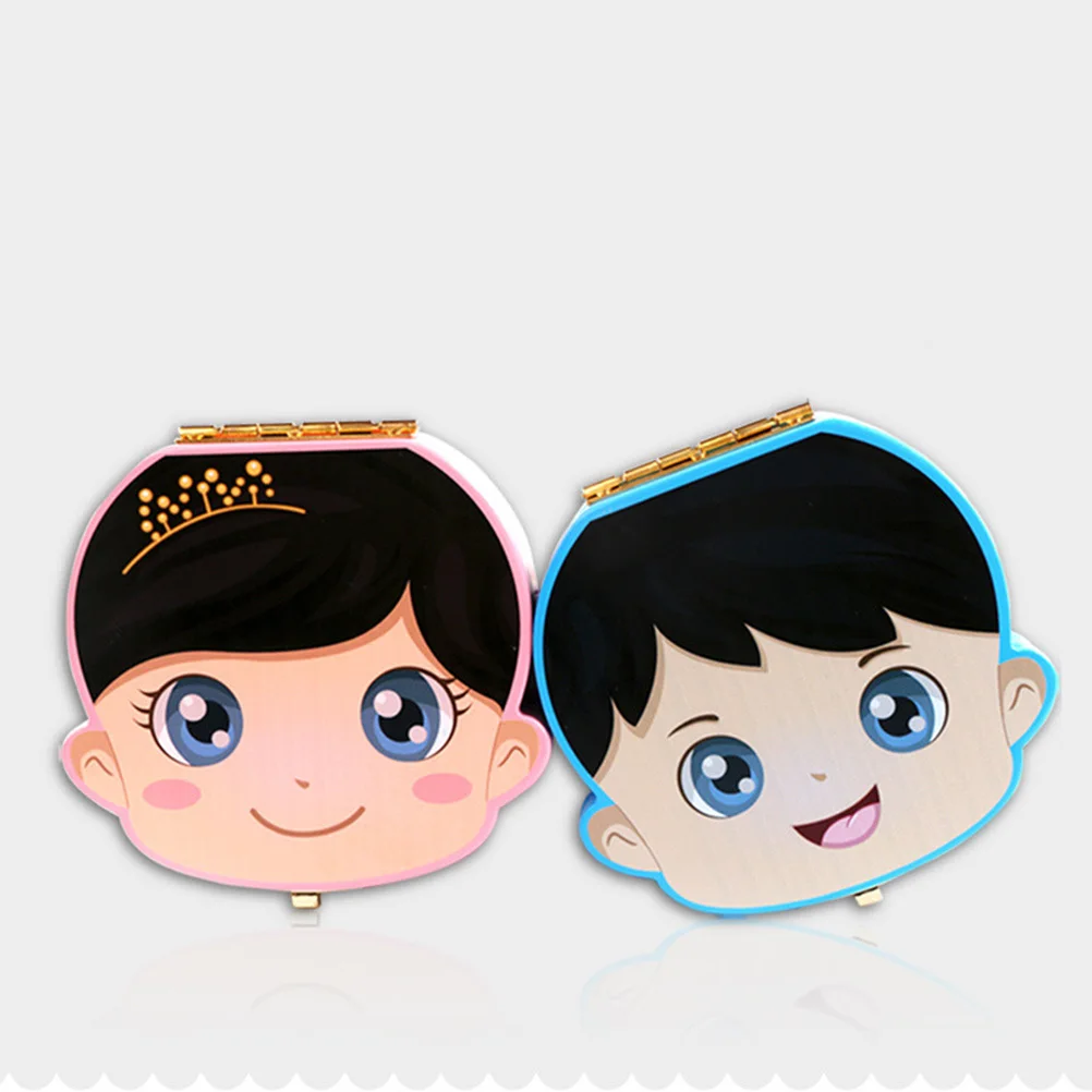 صندوق تخزين أسنان الأطفال الإبداعي، مادة خشبية ممتازة، الحفاظ على المدى الطويل لأسنان الرضع والشعر، حواف ناعمة بدون إصابة