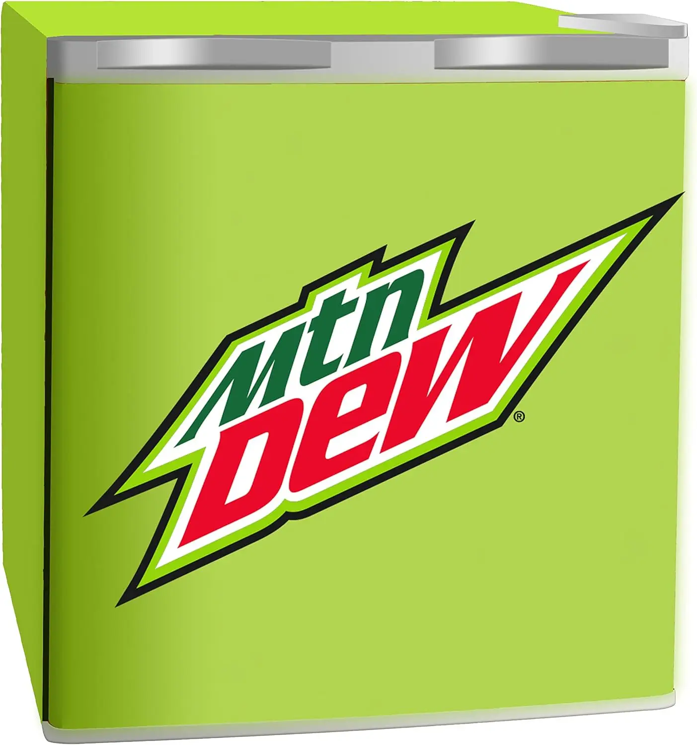 

Mountain Dew FR102MD Mini Fridge with Freezer - 1.6 Cu Ft Compact Small Beverage Drinks Refrigerator with Reversible Doors