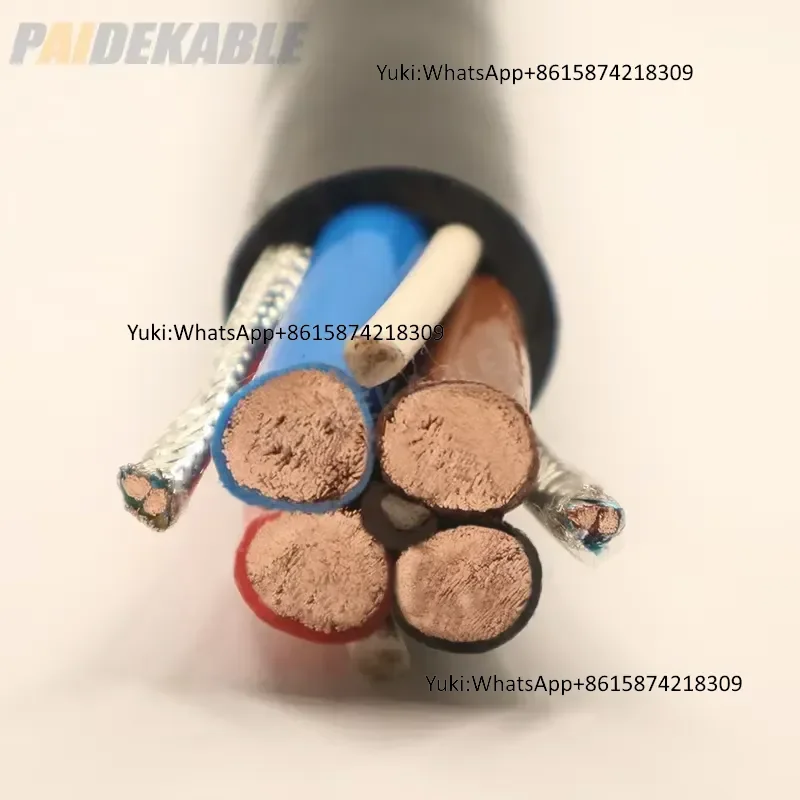 Composite Copper PE Insulated Power Supply 4x50mm+2x2x1.5 TS Submersible Marine Subsea Cable