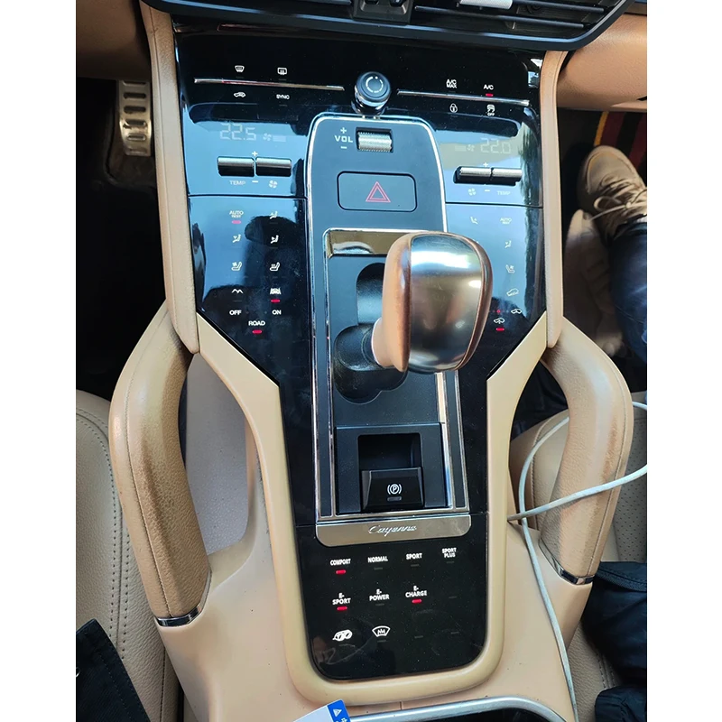 For Porsche Cayenne 2011-2017 Car Modification Upgrade Kit Central Control Button Panel Shift Knob Touch Panel