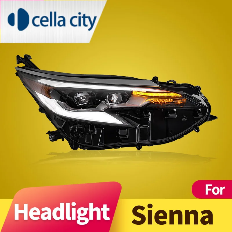 

Headlight Assembly for Toyota Sienna 2021-2023 LED Headlight LED Projector Lens DRL Auto Accessories