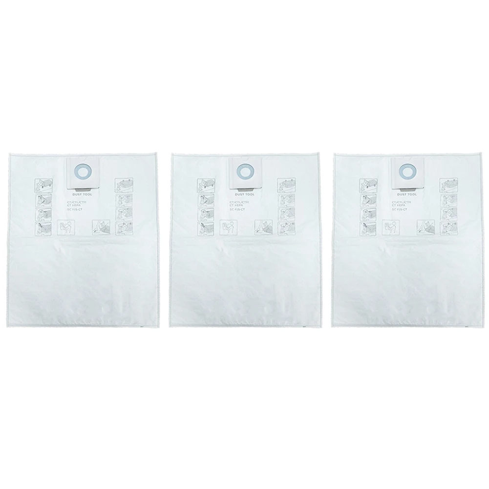 3pcs Dust Bag For 204308 For CT Mini/Mini I For CT/MIDI/MIDI I For CT 15 Vacuum Cleaner Dust Collector Filter Bags Accessories