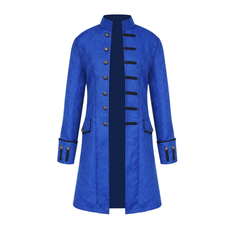 Adult Men Steampunk Trench Coat /Shirt Vintage Prince Overcoat Medieval Renaissance Jacket Victorian Edwardian Cosplay Costumes