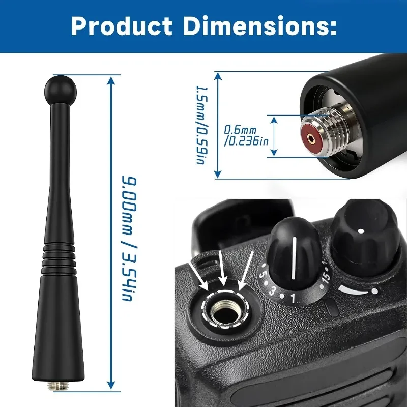 5pcs 9cm UHF 806-941MHz SMA-F Stubby Antenna for M0torola XTS2500 XTS3000 XTS5000 HT1000 MTS2000 MTX850 Walkie Talkie