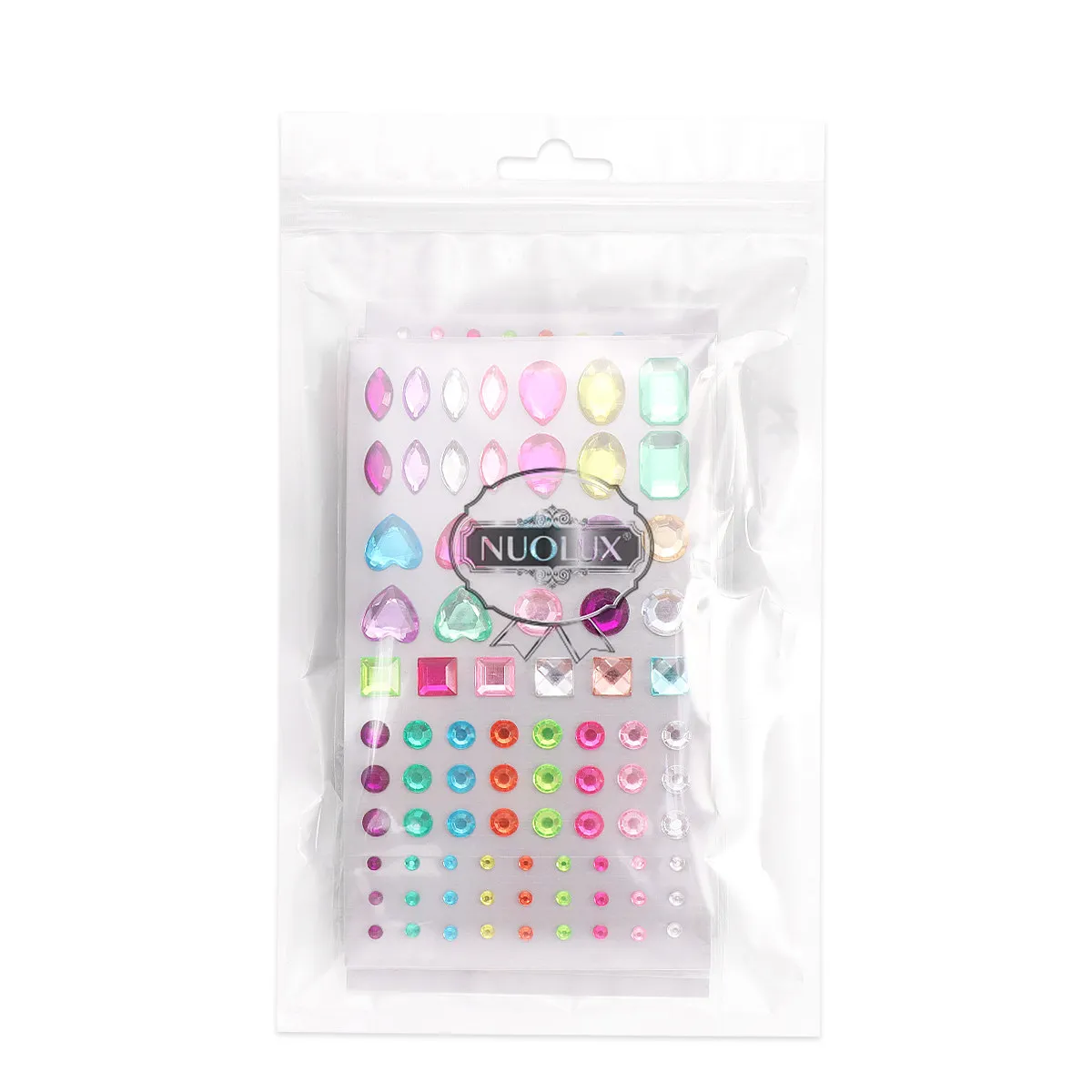 5Sheets Rhinestone Stickers for Crafts Crystal Acrylic Self-Adhesive Bling Gems Assorted Shapes Decor for Phone Case Frame Gift