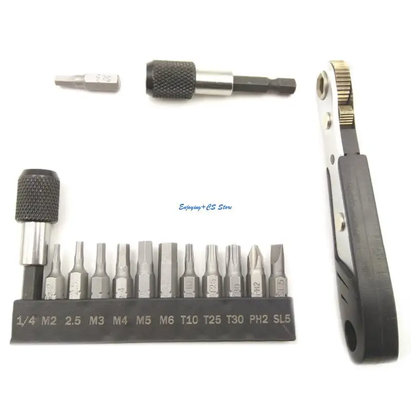 

Y51D Mountain Bike Ratchet Wrench Set Allen for Key Repair Socket Spanner Wrenches Repair Tool