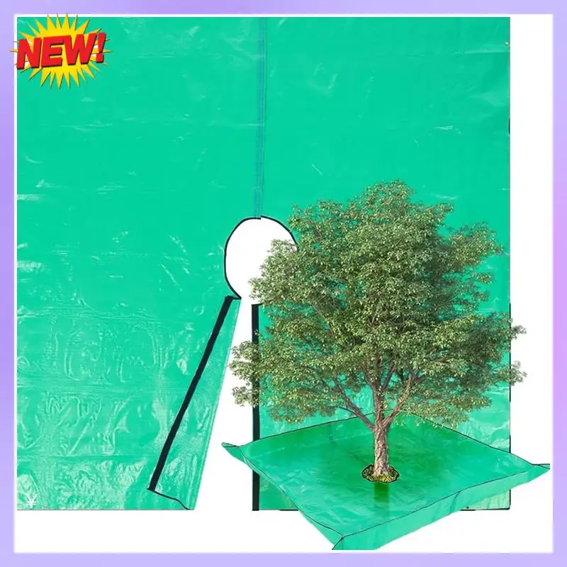 

T24C Plant Trimming Tarp Outdoor Leaf Storage Mat Easy Clean Garden Blanket Pruning Cleanup Mat Foldable Garden Tarp