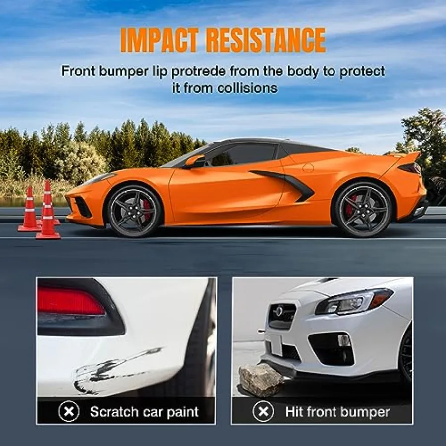 สปอยเลอร์ลิ้นกันชนหน้าสำหรับ MR2 SW20 ปี 1991-1995 แบบ PU สไตล์โรงงาน ชุดแต่งสปลิตเตอร์หน้า ป้องกันรอยขีดข่วนใต้กันชน สีดำ ไม่ลงสี