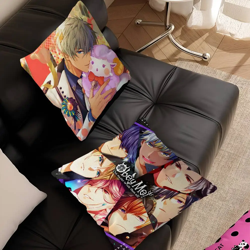 O-Obey M-Me Office Cushion Pillowcase Car Cushion Cover45X45CM Lumbar Pillowcase Sofa Pillowcover