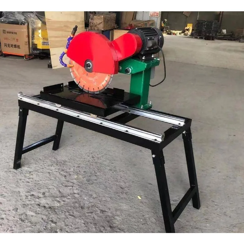 Hand-pushed high-power refractory brick marble stone cutting machine