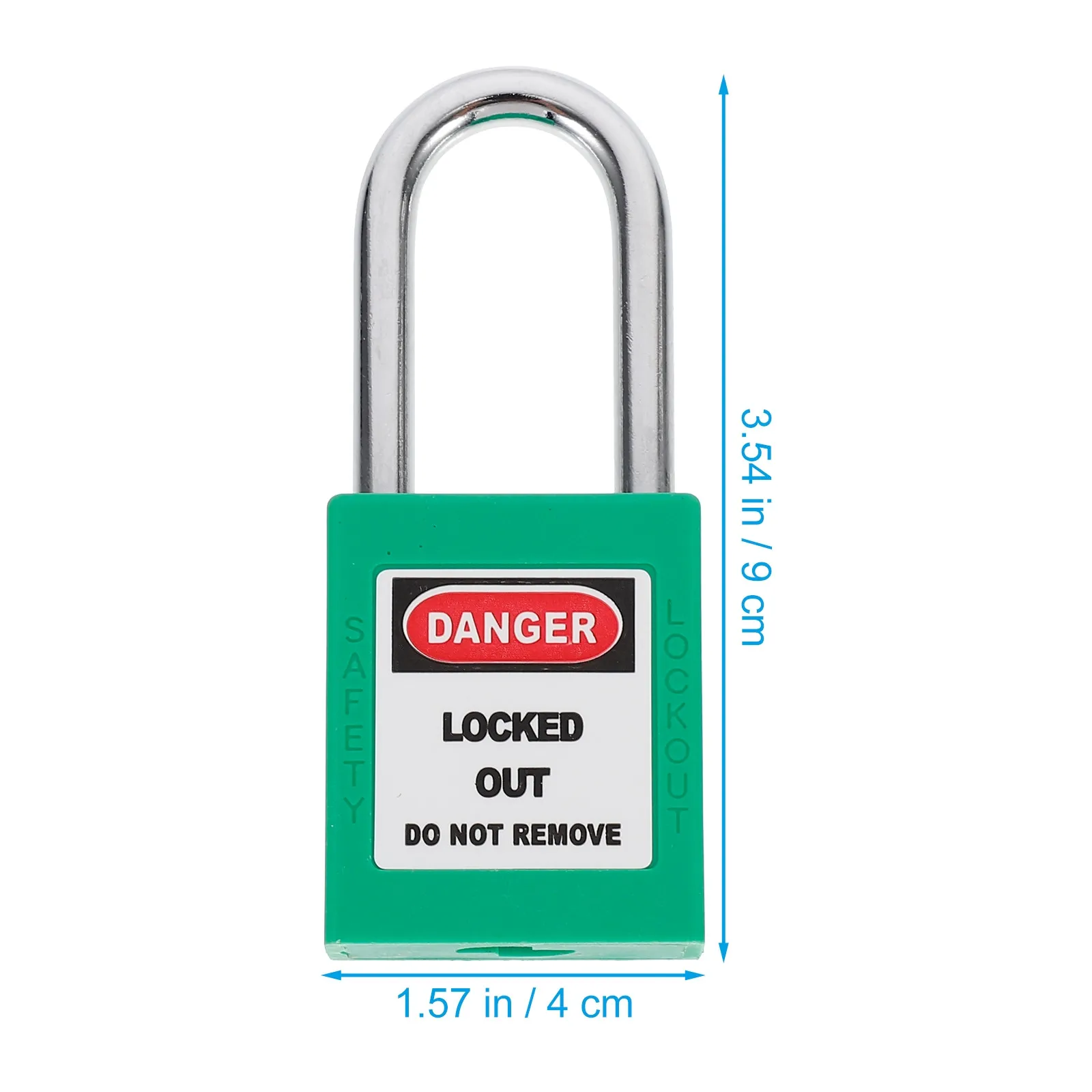 38mm Insulated Steel Padlock with Safety Shackle Hanging Lock for Hardware And Engineering Applications Includes 2 Keys