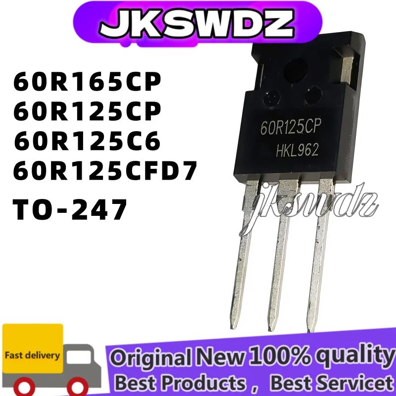 5pcs new Original IPW60R165CP 60R165CP IPW60R125CP 60R125CP IPW60R125CFD7 60R125CFD7 IPW60R125C6 60R125C6 TO-247