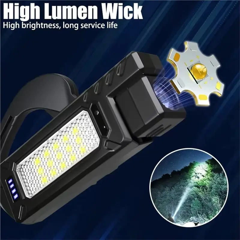 HLZS-Headlamp Motion-Activated LED Head Lamp Ear-Hanging Design For Hands-Free For Camping Running Repair Head Light