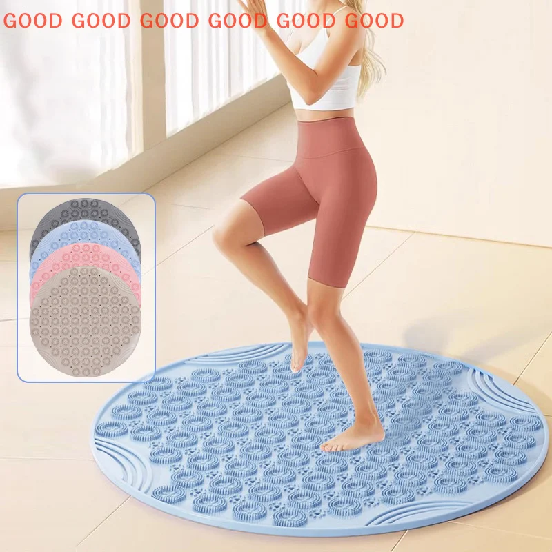 

Anti-slip Mat Household Floor Mats Soft Silicone Ultra Jogging Acupressure Board Foot Massage Cushion Bathroom