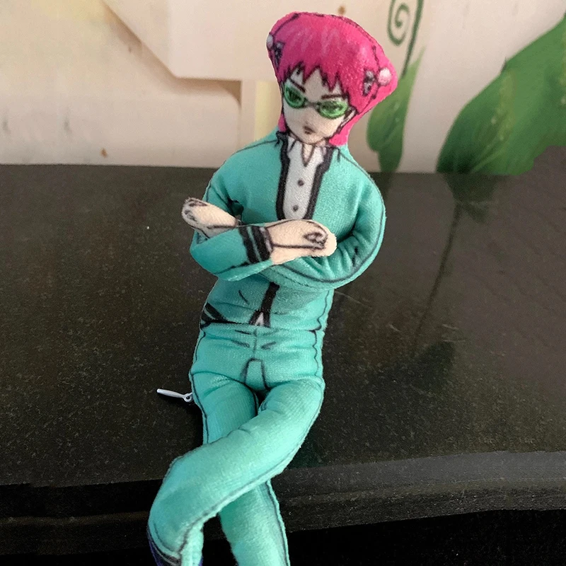 Anime The Disastrous Life of Saiki K. Saiki Kusuo Cosplay Plush Dolls Unisex Funny Stuffed Dolls Ornament Gifts Accessories
