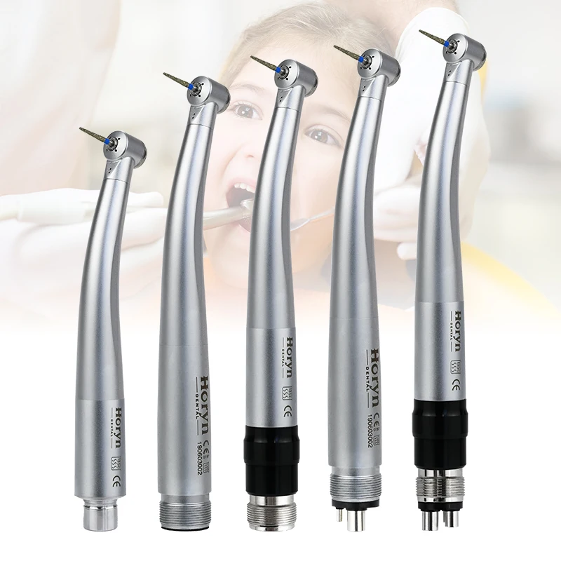 Dental Small Head High Speed Handpiece Double Mini Head for Dental Lab Kids Children Hand Piece Push Button dentistry tools