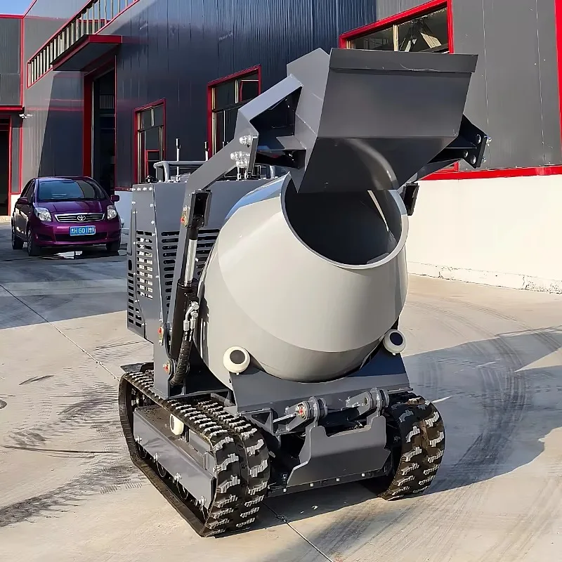 

YG Customized Mini Concrete Mixer Crawler 750kg Capacity Drums With Attachment Site Operation For Sale