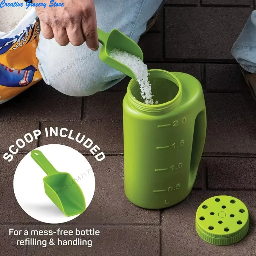 

Ручной разбрасыватель для травы, соли, антиобледенителя, до 70 унций, с 1 совком, для семян и удобрений