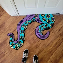 Creative Tentacles Porch Bathroom Carpets Octopus Shape Bedroom Decoration Carpet Halloween Living Room Game Room Funky Rugs