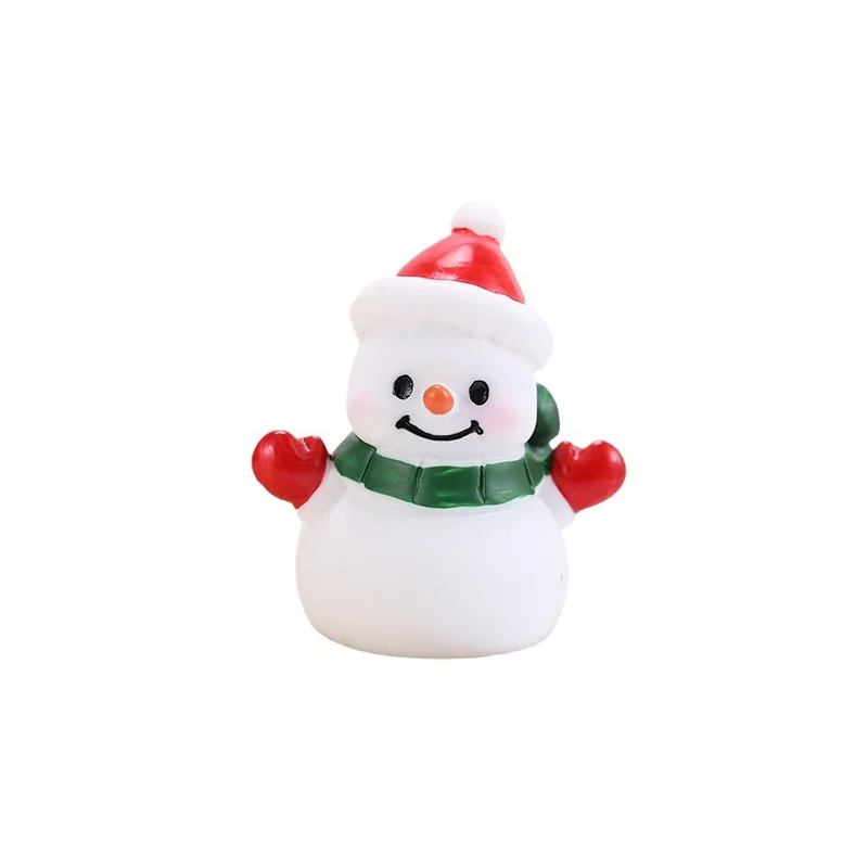 1Pc 2025 Kerst Besneeuwde Landschap Leuke Kerstsneeuwman Leuke Hars Ambachten Micro Landschap Ornamenten DIY Fairy Tuin Accessoires