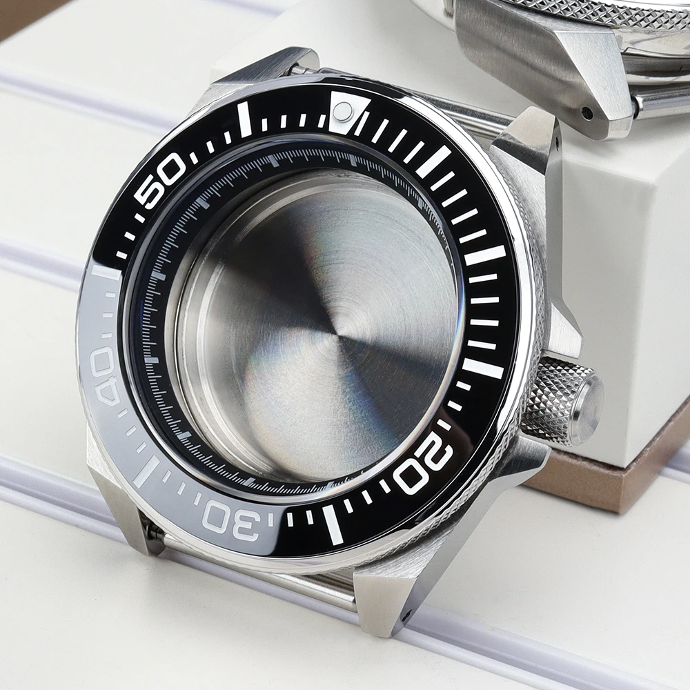 44mm Gehäuse NH35A für SKX Samurai Uhrengehäuse Zubehör Saphirglas für NH35 NH36 NH38 4R 7S Transparente Bodenabdeckung SKX Modifikationen – Detail 1