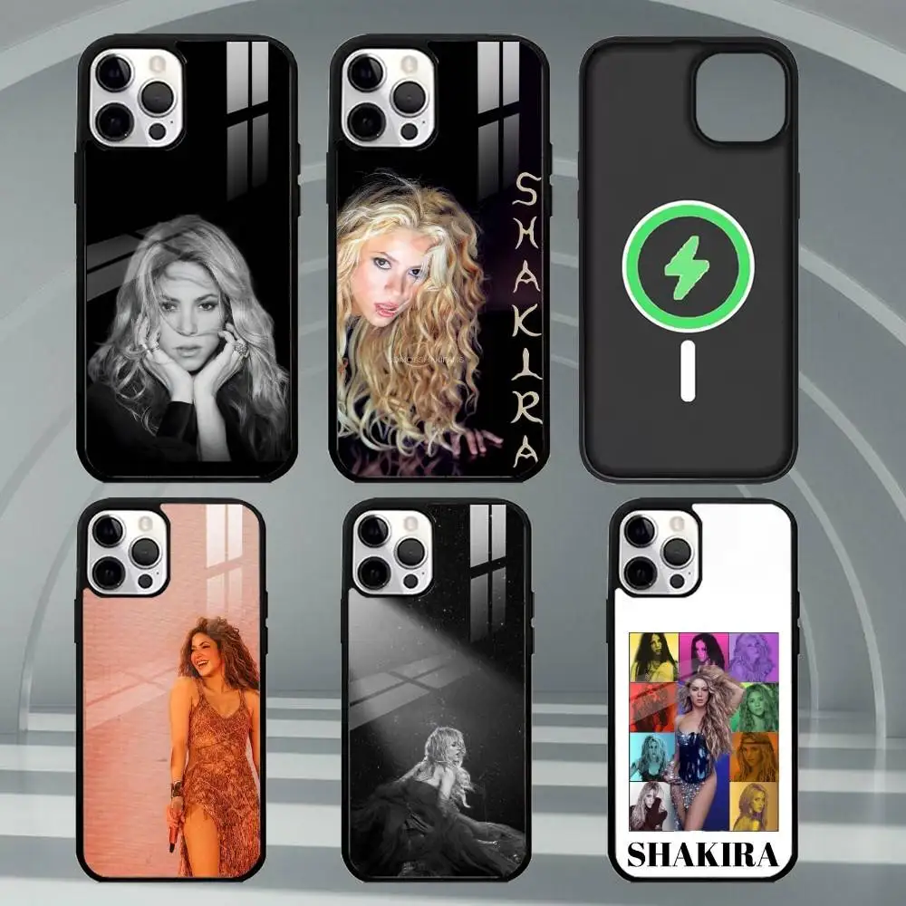 

Singer S-Shakira Phone Case For iPhone17,16,15,14,13,12,11 Plus,Pro Max Magnetic For Magsafe Wireless Charging