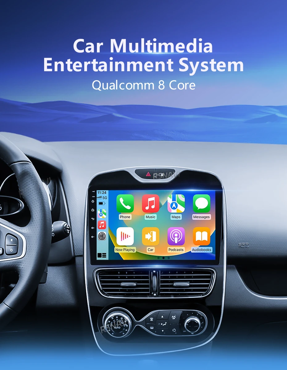 Android 16 CarPlay Stereoanlage für Renault Clio 4 BH98 KH98 2012-2016 2K QLED Android Autoradio Multimedia-Videoplayer GPS AI-Sprachsteuerung – Detail 6