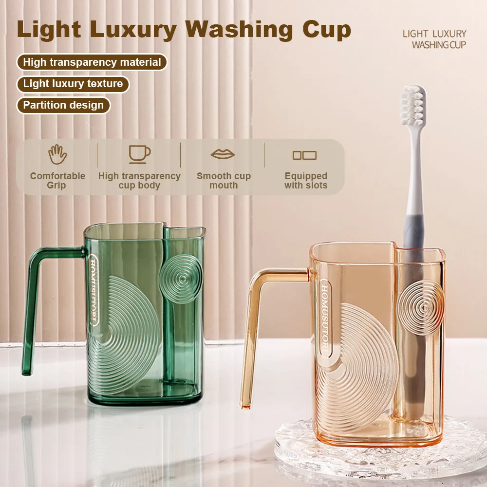 

Household Mouthwash Cup Dual Use Large Capacity Tooth Mug For Bathroom Washroom