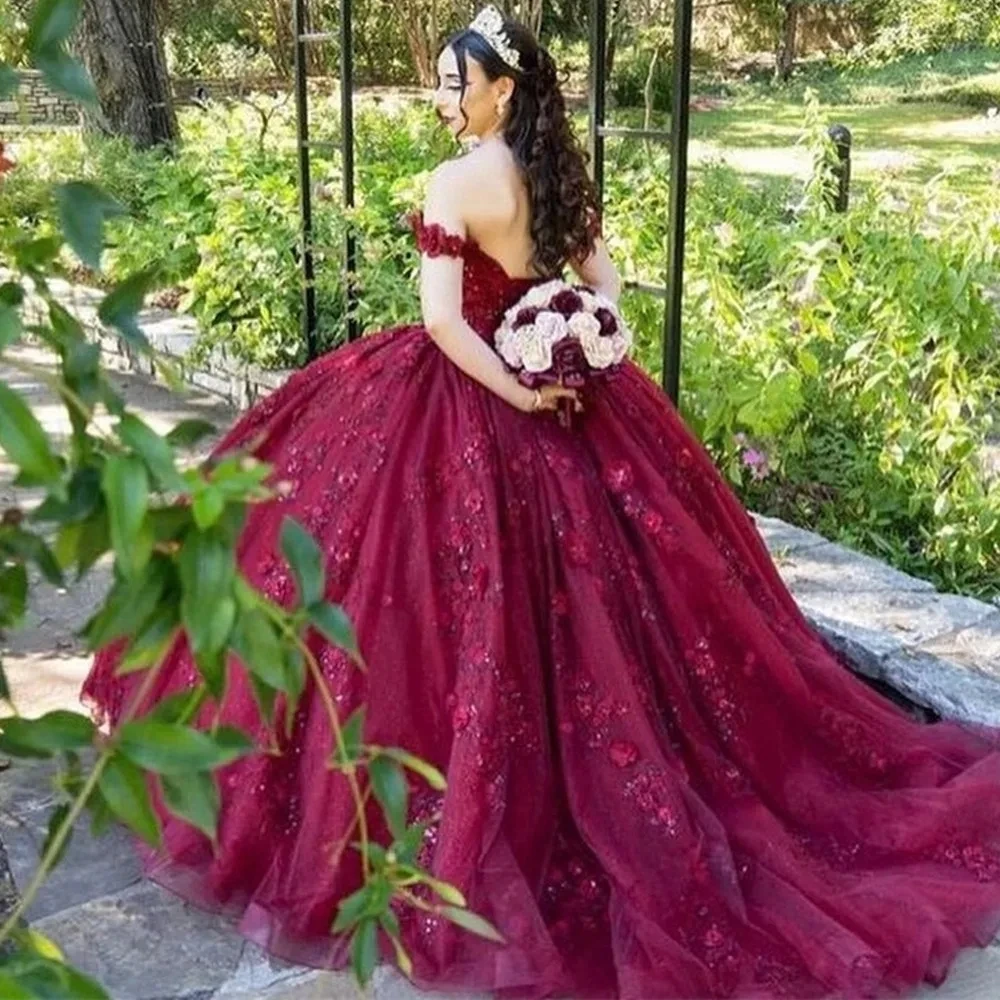 ENOCH Exquisite Princess Quinceanera Dresses New Sweetheart Off the Shoulder Applique Backless Birthday Party Ball Gown Vestidos