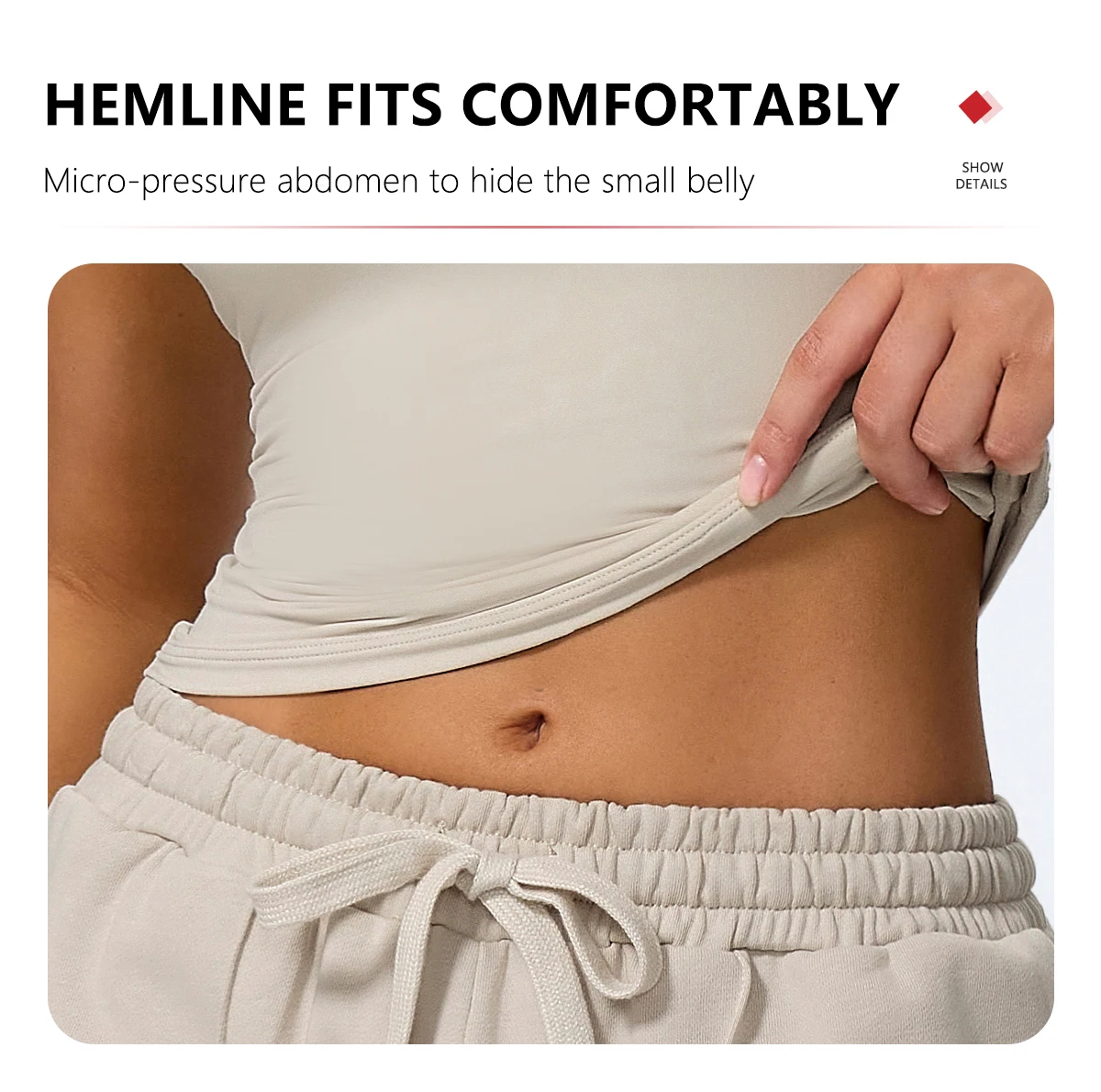 Hearuisavy Sommer Damen Workout Tanktop Gym Enganliegendes Unterhemd Atmungsaktiv Schnelltrocknend Ärmelloses Yoga-Oberteil Lauf-Sportweste – Detail 7