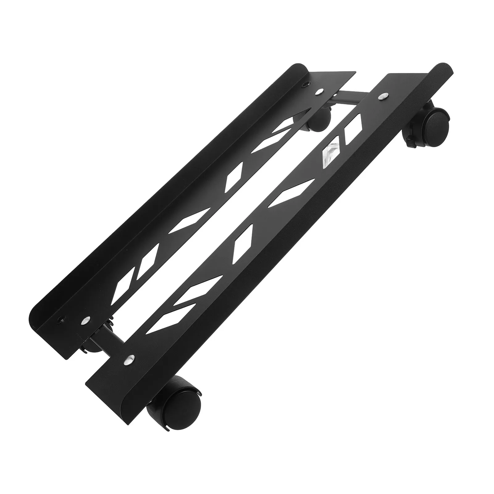 

Computer Tower Stand With Wheels Movable Black Steel Cpu Holder For Desktop Tower Under Desk Floor Pc Stand For Home Office
