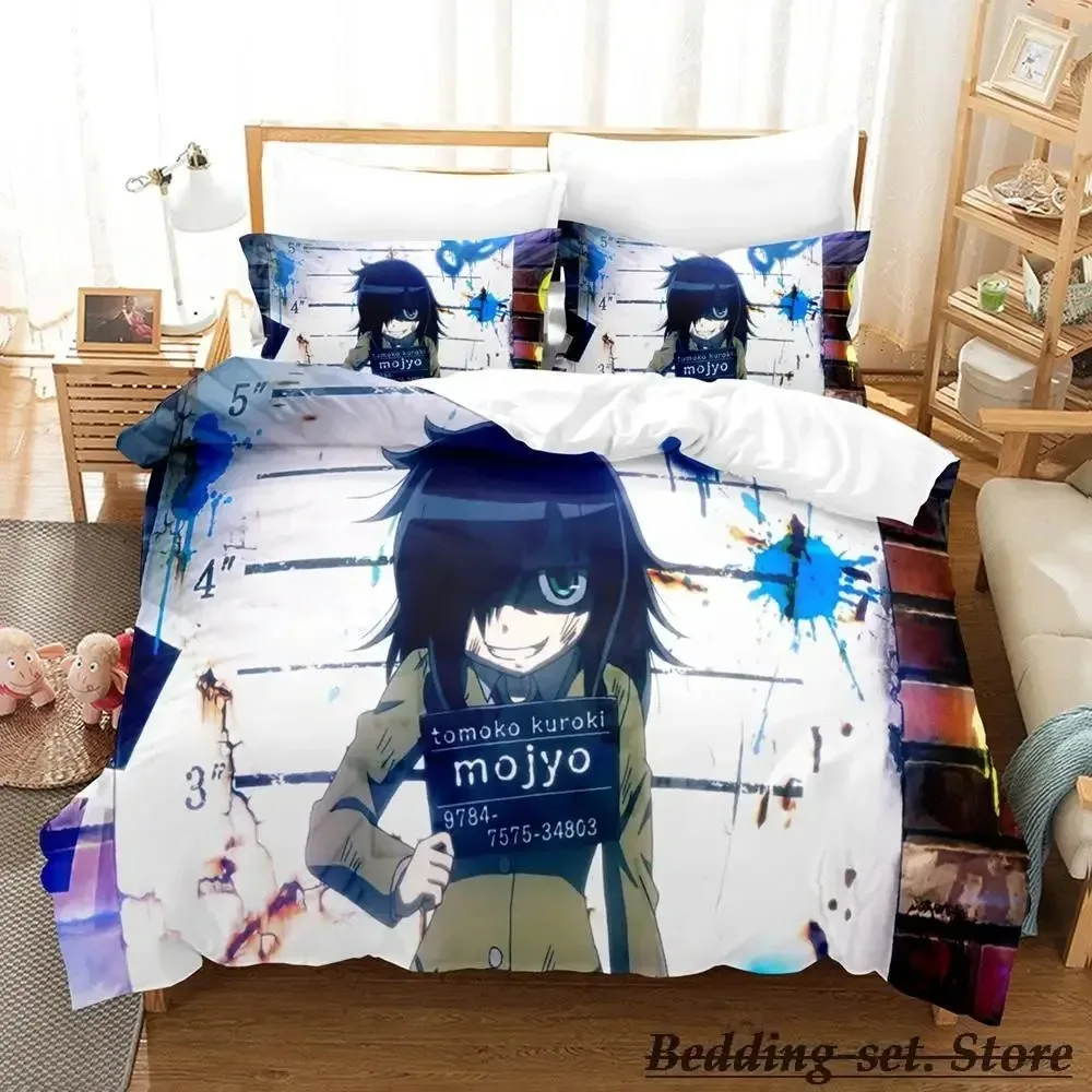 

2023 Watamote Bedding Set Single Twin Full Queen King Size Bed Set Adult Kid Bedroom Duvetcover Sets Anime Parure De Lit Bed