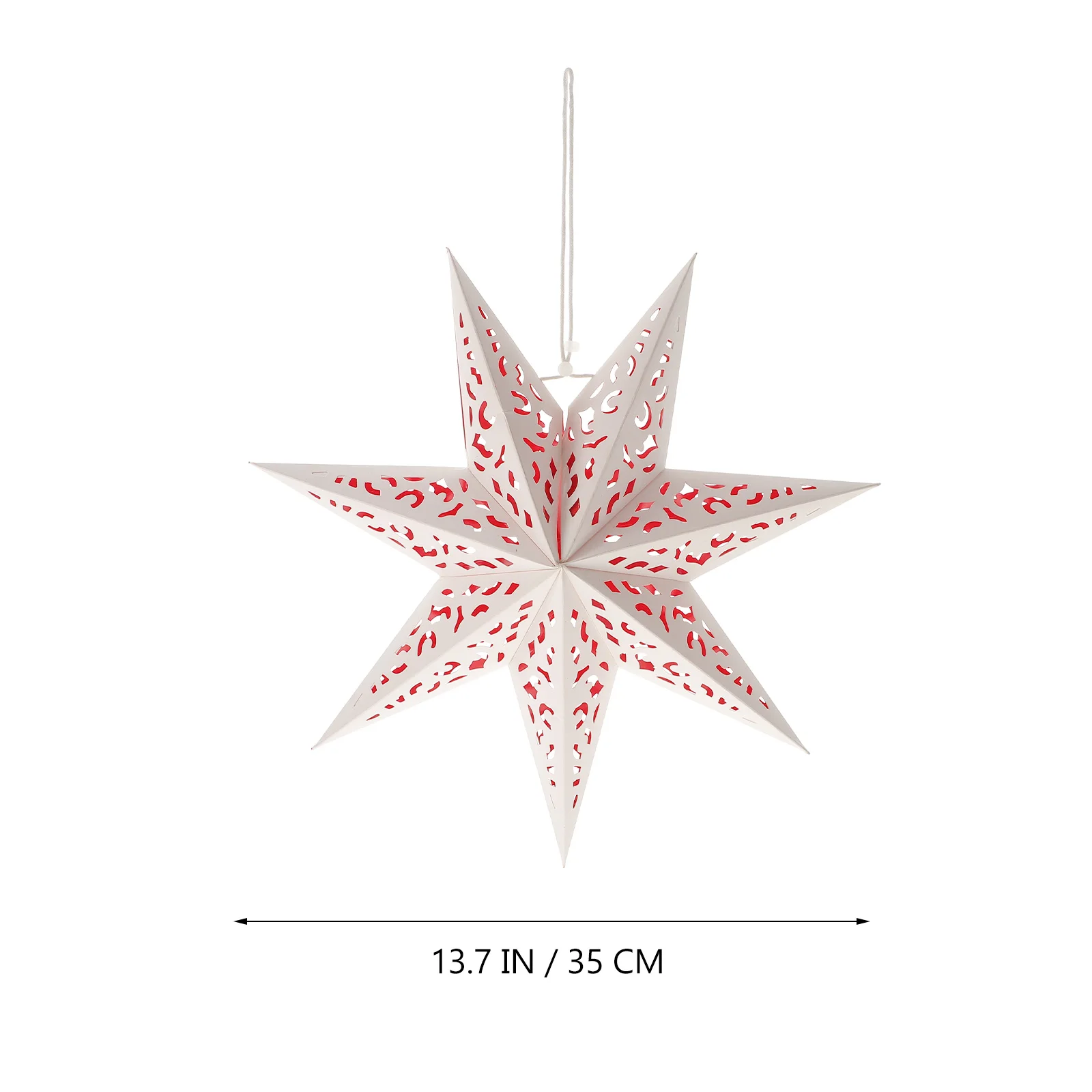 

2Pcs Paper Lanterns Cover Lightweight Star Shape Wedding Party Festival Decor Hollow Hanging Home Restaurant Bar