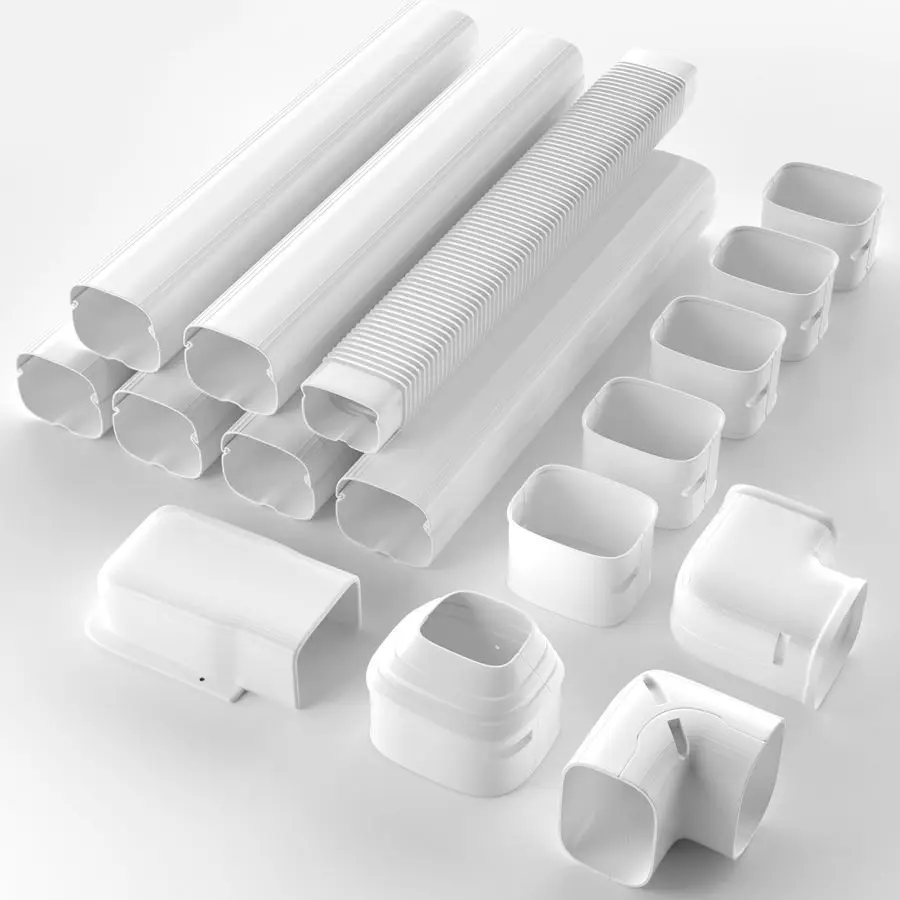 

23Ft Mini Split Line Set Cover Kit for Minisplit Ductless Linset Air Conditioners and Heat Pumps, Central AC Decorative Upgraded