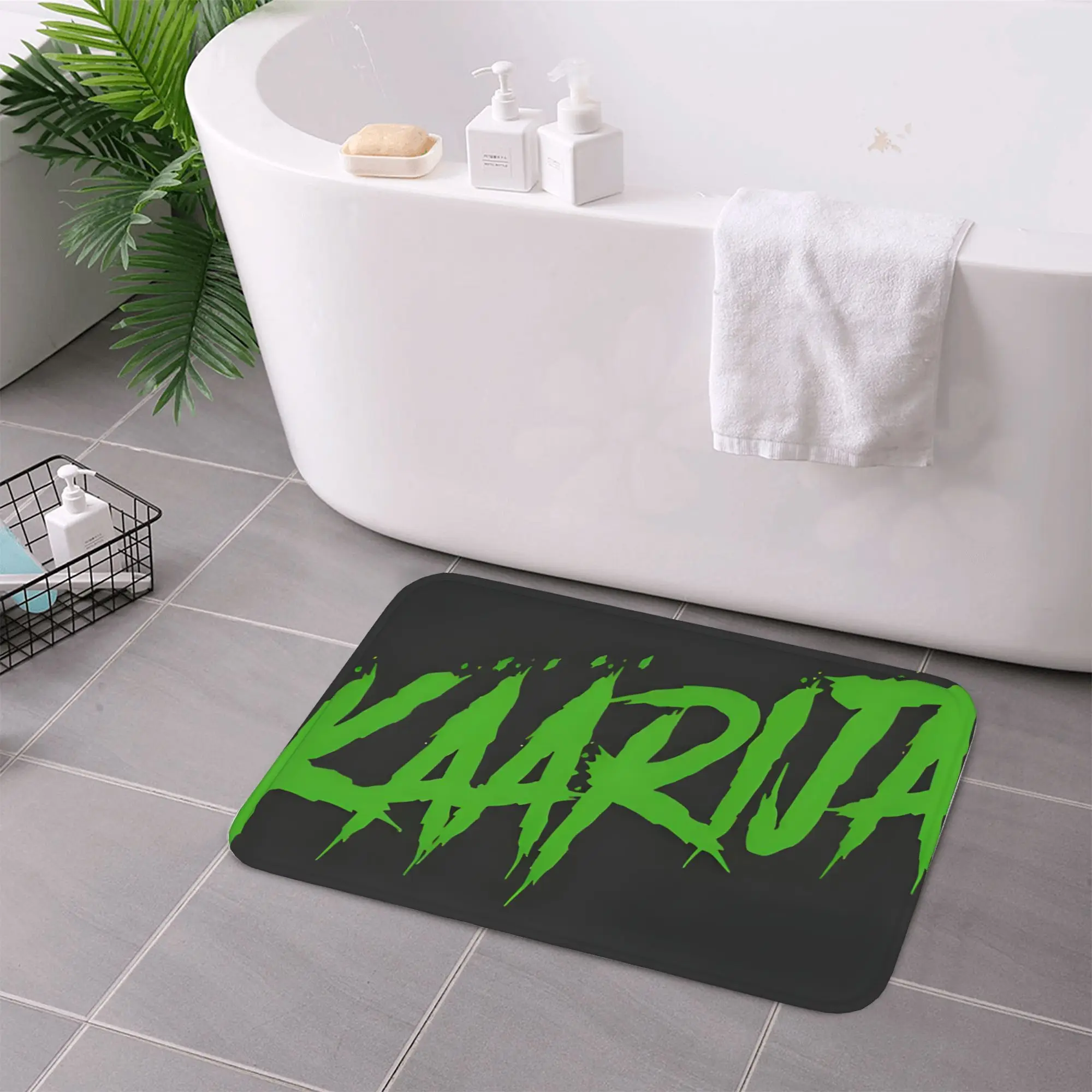 

1 шт., высококачественный фланелевой нескользящий дверной коврик, моющийся в машине, невыцветающий впитывающий ковер с подложкой, напольный коврик для украшения дома