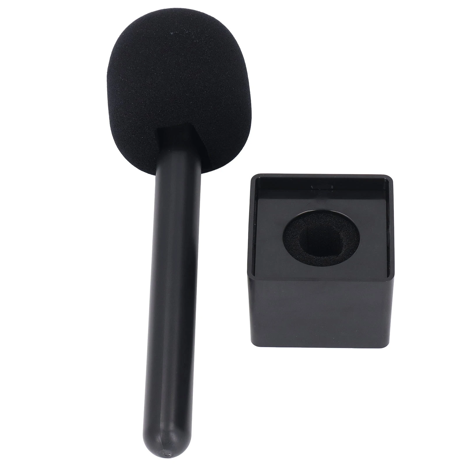 Soporte de micrófono GOII inalámbrico profesional Rode, micrófono de mano, adaptador de entrevista 1/2 con bandera de espuma, parabrisas, soporte para zapata fría, Vlogging
