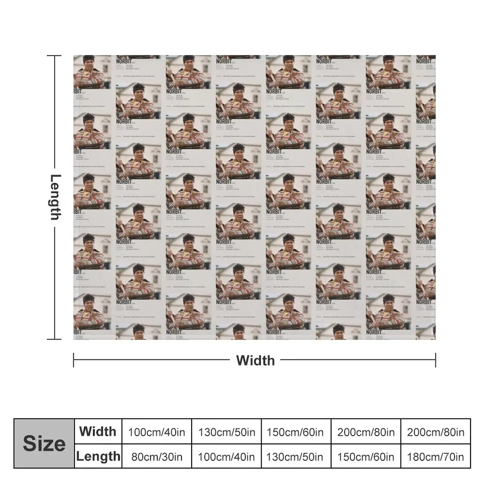 Norbit Movie Sticker Throw Blanket warm winter Comforter Stuffeds warm for winter Blankets