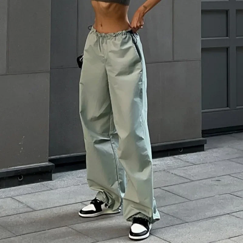 

Autumn Casual Loose Cargo Pants Fashion Women Pants Drawstring Waist Office Pants Street Work Trousers Joggers Pantalon 28426