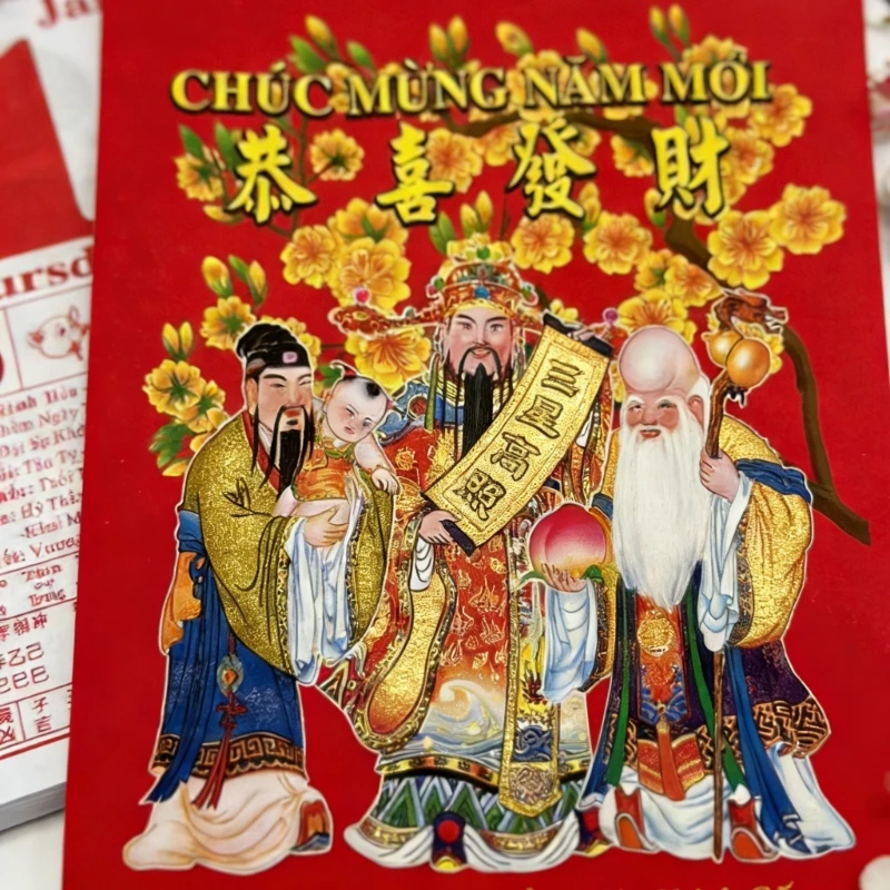 

2026 Wall Mounted Calendar Vietnamese Year of Horse Calendar For Home Office