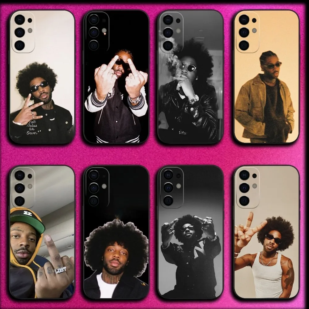 Singer B-Brent F-Faiyaz Phone Case For Samsung S25,S24,S21,S22,S23,S30,Ultra,S20,Plus,Fe,Lite,Note,10,9,5G Black Cover