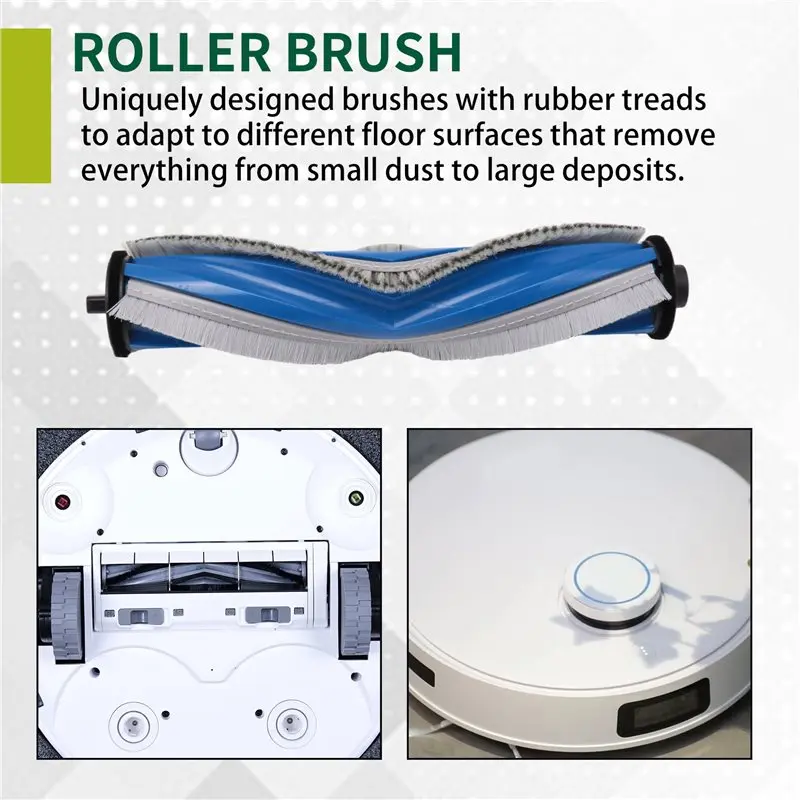 AA94-Vacuum Cleaner Accessory Sets For Ecovacs Debot N20 / N20 Plus / N20 Pro Plus Main Brush Side Brush Hepa Filter