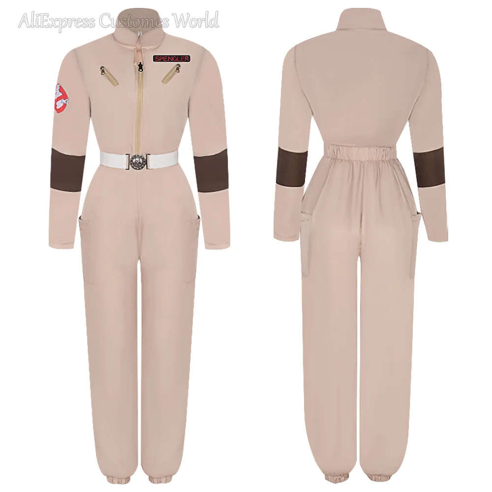 Tema de filme Ghost-Busters Callie Trajes Cosplay para Mulheres, Macacão Anime, Fatos Cosplay Uniformes, Roupas de Halloween para Adulto