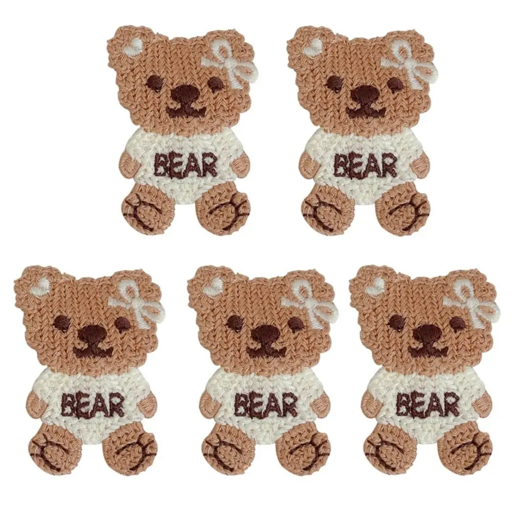

Mini For Clothes Animal Bear Cartoon Clothes Decoration Embroidery Stickers Badge Appliques Patch