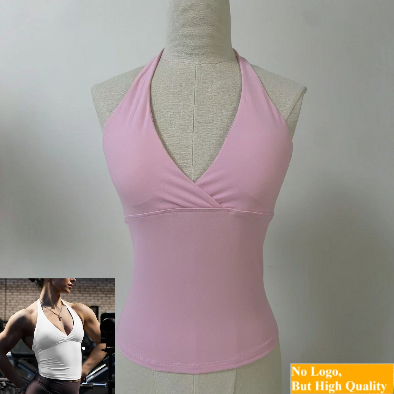 Pilates Yoga Logo - NO LOGO Dames Yoga Vest met