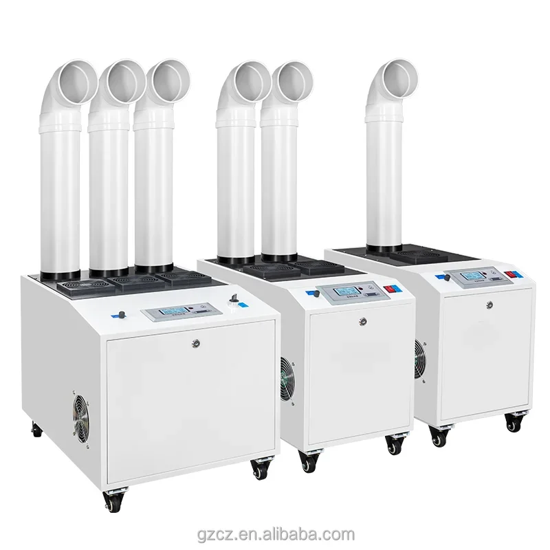 Ultrasonic Industrial Humidifier Portable Continuous Cool Mist Maker Commercial Industrial Humidifiers with Wheels for Factory
