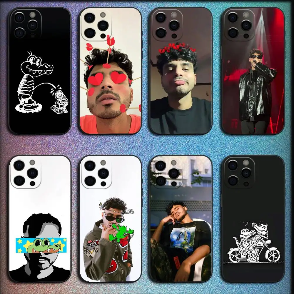 

Singer Rapper A-Alvaro Diaz Phone Case For iPhone 16,15,14,13,12,11,Pro,XS,Max,XR,Plus,E,Mini Shockproof Black Cover