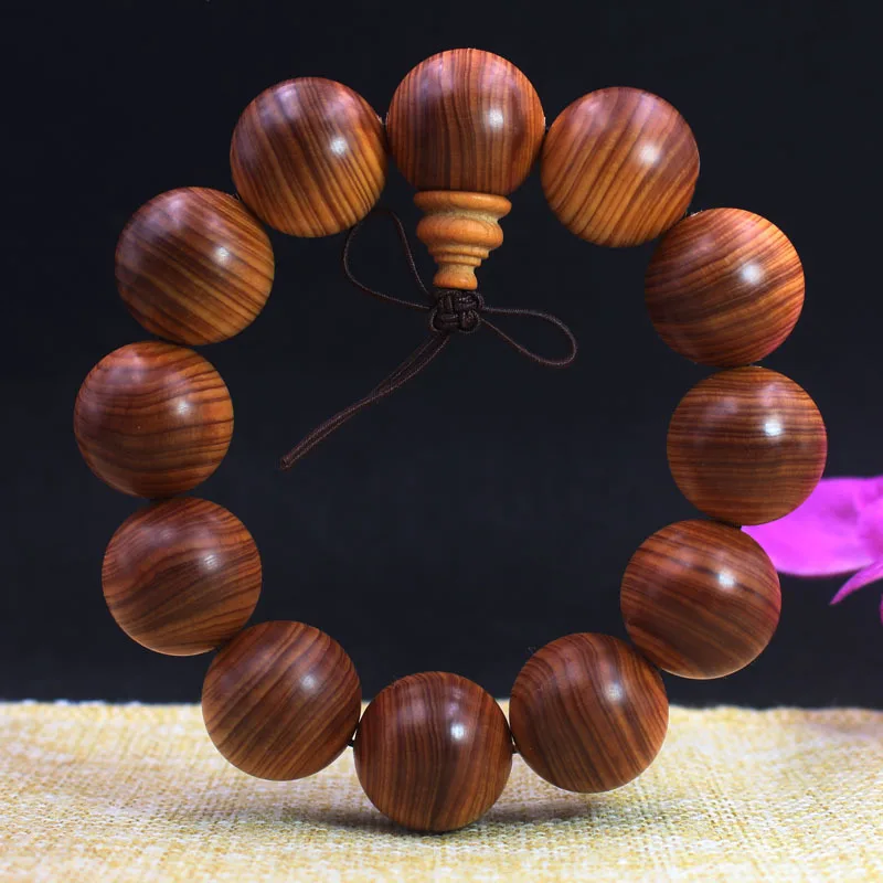 

Cypress Mature Material Bracelet20Men's Bracelet Black Oil Older Material Made Prayer Beads Wooden Cultural Artifact Ornament Co